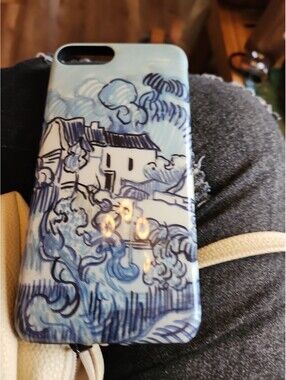 Casely Van Gogh houses Auvers-sur-Oise Case iPhone 8  Blue!.